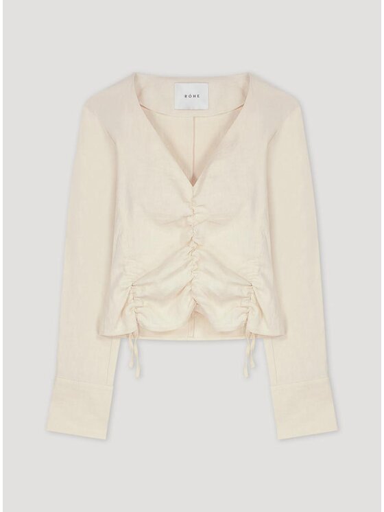 Róhe Róhe Top 407-20-032-139 Beige Regular Fit