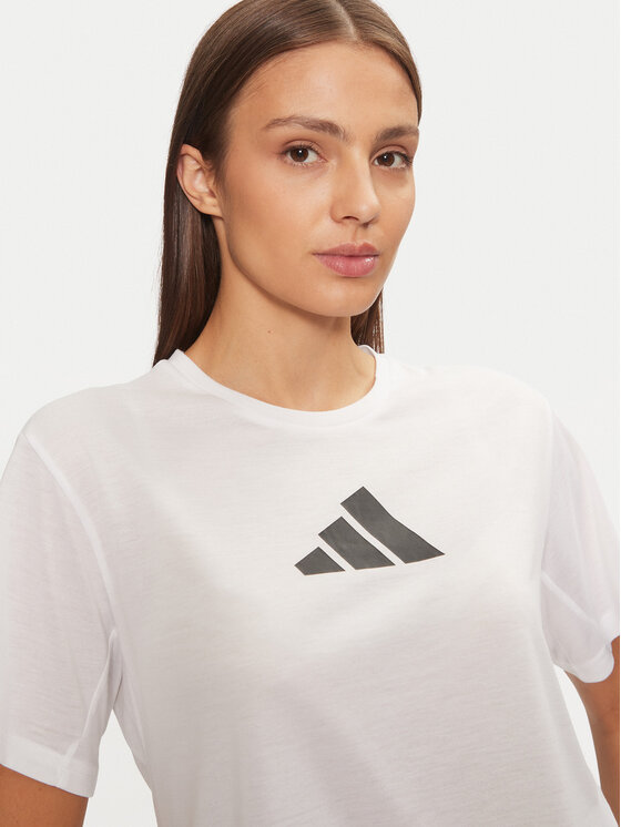 adidas adidas Tehnička majica Train Essentials Big Logo JG8615 Bijela Regular Fit