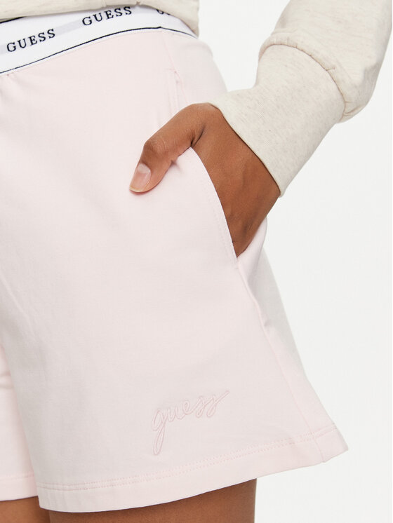 Guess Guess Pantaloni scurți sport O4GD02 KBS91 Roz Regular Fit