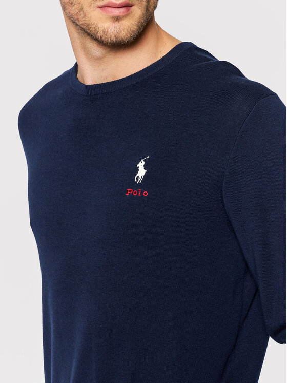Polo Ralph Lauren Polo Ralph Lauren Sweater Lsl 710850117001 Sötétkék Regular Fit