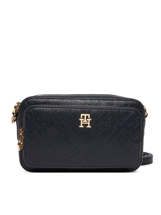 Tommy Hilfiger Tommy Hilfiger Дамска чанта Th Icon Camera Bag Mono AW0AW18121 Тъмносин