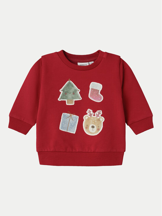 NAME IT Mikina 13234491 Červená Regular Fit