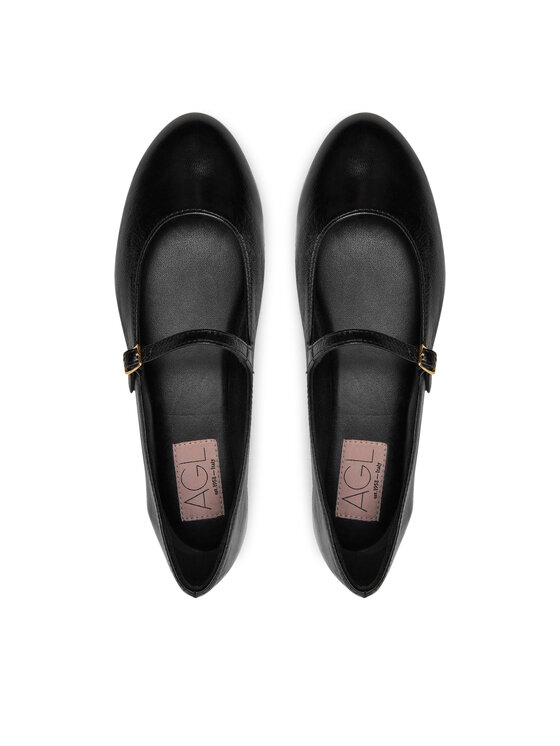 AGL AGL Baleriny Milly Mary Jane D544031PCCREAS0000 Czarny