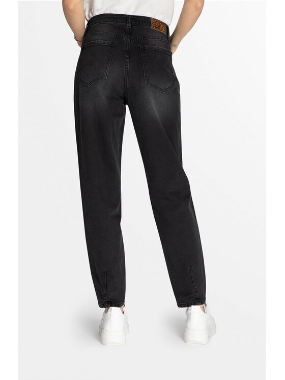RJ Rocks Jeans RJ Rocks Jeans Jeansy Linda Czarny Mom Fit