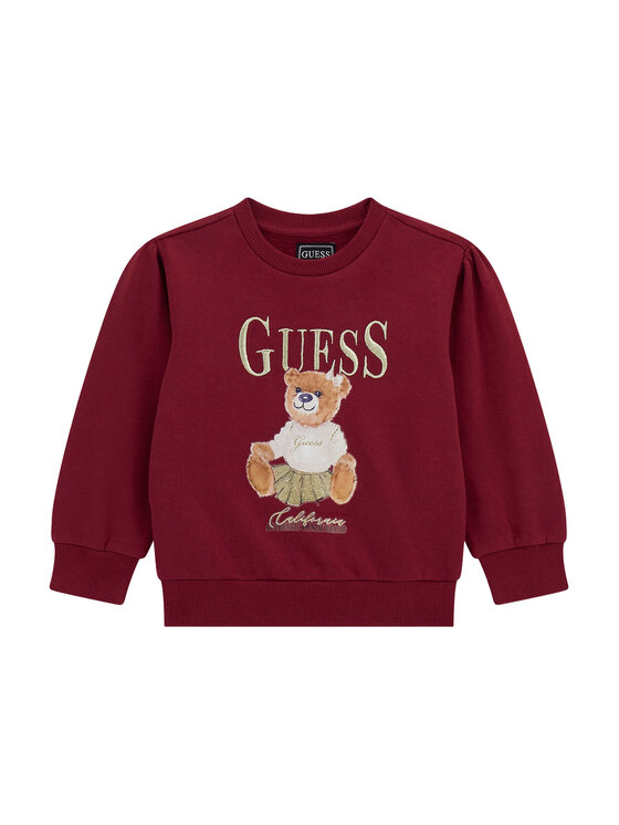 Guess Guess Bluză K5BQ00 KAX74 Roșu Regular Fit