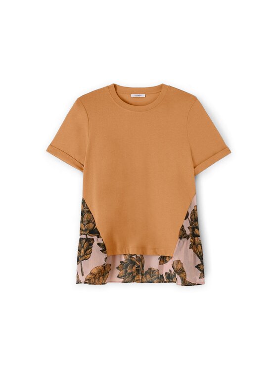 Motivi Motivi T-shirt G097W003456N0V2 Écru Boxy Fit