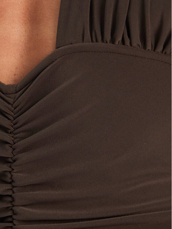 NORMA KAMALI NORMA KAMALI Body Mio KK424XPLG74823 Brązowy Slim Fit