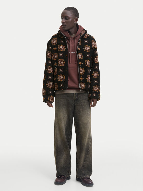 Jack & Jones Jack & Jones Fleecová mikina Norrebro 12291531 Čierna Regular Fit