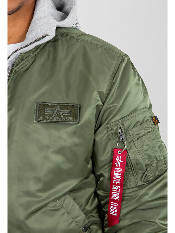 Alpha Industries Alpha Industries Kurtka bomber AI.183110-01-5XL Zielony Slim Fit