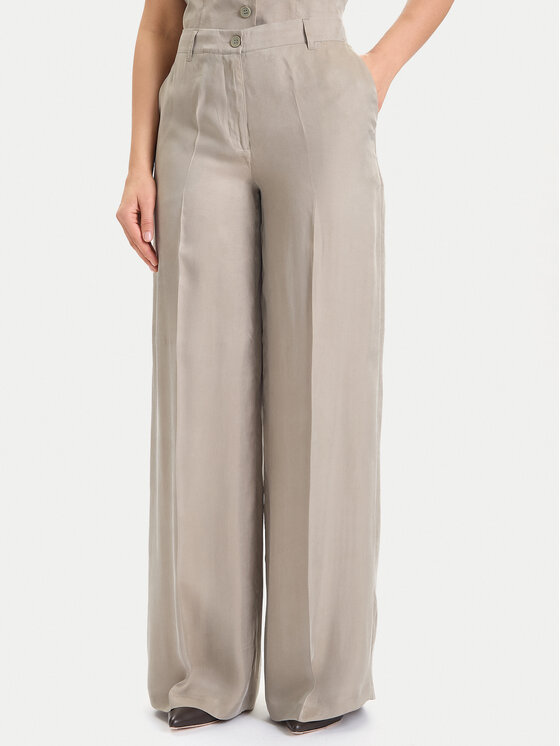 Guess Guess Kalhoty z materiálu W5YB02 WH5N2 Béžová Regular Fit