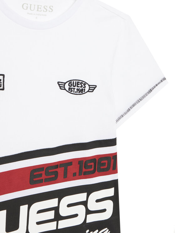 Guess Guess T-krekls N6RI06 K8HM4 Balts Regular Fit