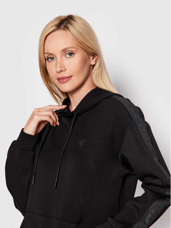 Guess Guess Μπλούζα Brenda V2YQ18 K7UW2 Μαύρο Regular Fit