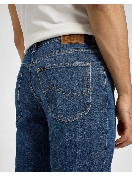 Lee Lee Jeansy Brooklyn Straight Niebieski Regular Fit