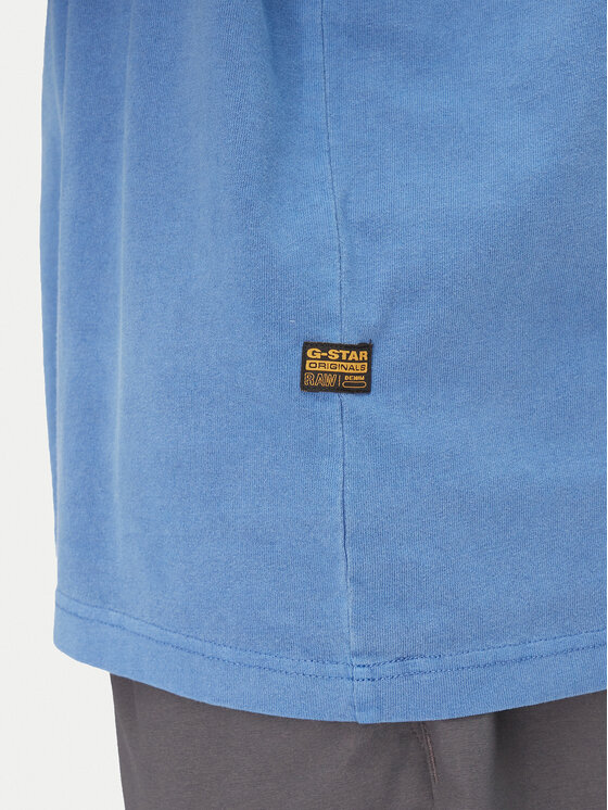 G-Star Raw G-Star Raw T-Shirt Multi Logo D26049-C756 Niebieski Loose Fit