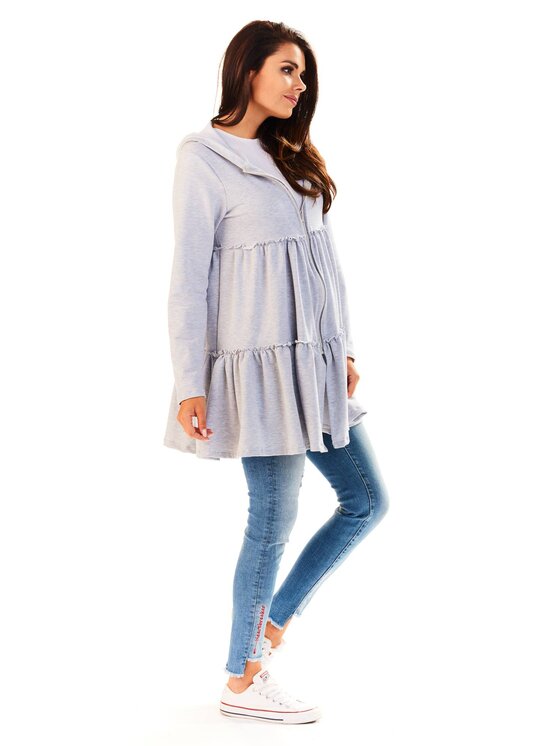 Infinite You Infinite You Mikina M139 Sivá Basic Fit