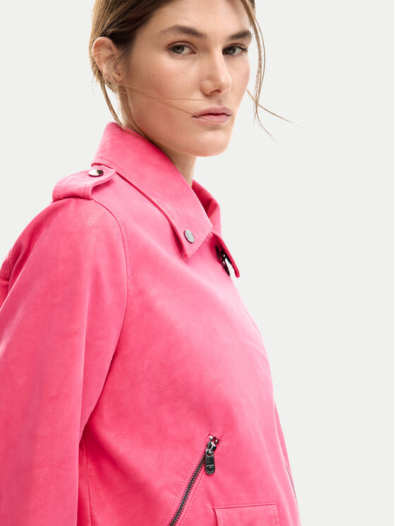 Desigual Desigual Giacca in similpelle Lolly 26SWEW06 Rosa Regular Fit