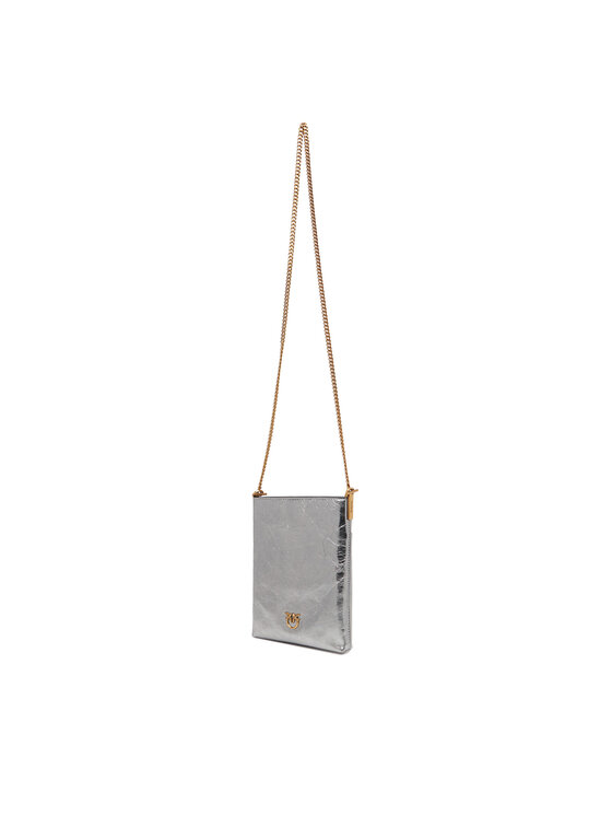 PINKO PINKO Geantă Flat Satchel AI 25-26 PCPL 105352 A2OT Argintiu