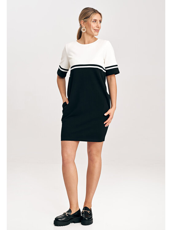 FIGL FIGL Vestito da giorno M1028 Nero Regular Fit