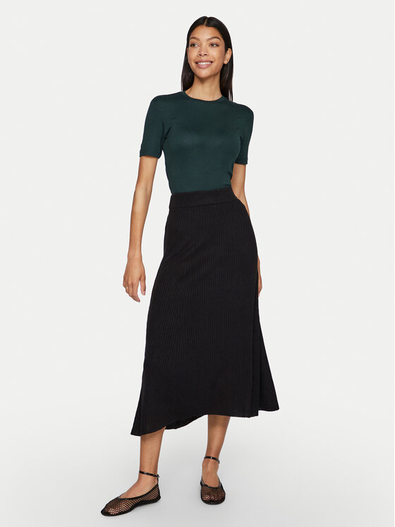 Vila Vila Fustă midi Olina 14098891 Negru Regular Fit