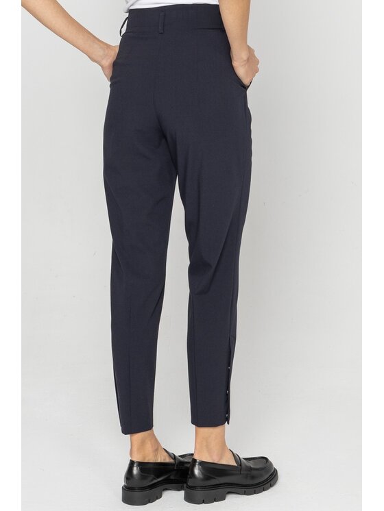 Deni Cler Milano Deni Cler Milano Spodnie materiałowe W-DC-5281-D5-A9-59-1 Granatowy Regular Fit
