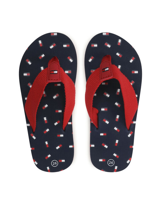 Tommy Hilfiger Tommy Hilfiger Šlepetės per pirštą Flag Flip Flop T3X8-32923-0058 M Raudona