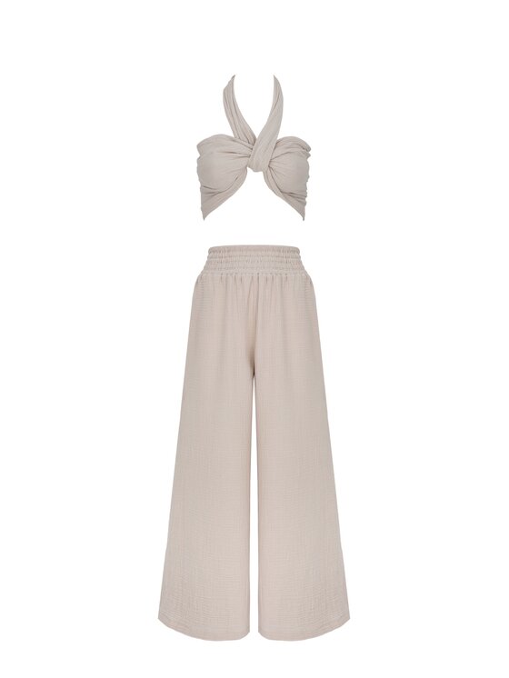 MAI MAI Top ROSA Beżowy Feminine Fit