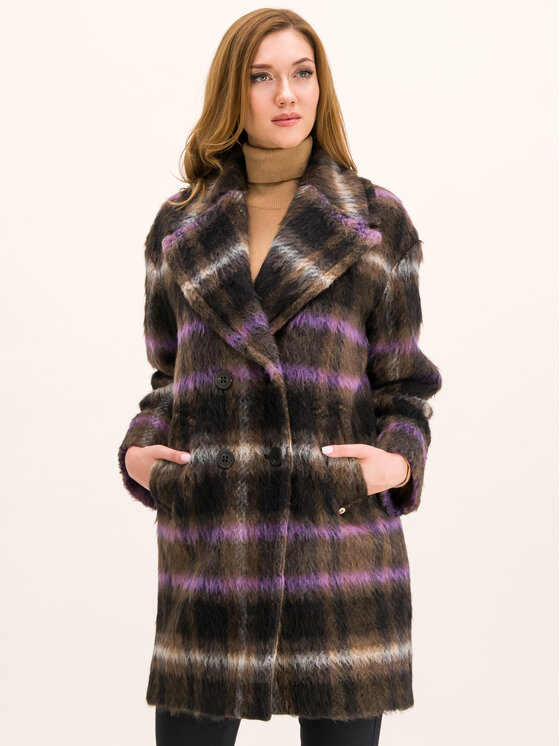 Cappotto di lana Alfa 20140219 Multicolore Regular...