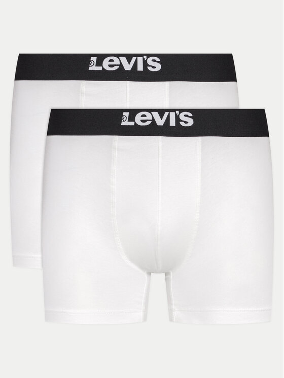 Levi's® Levi's® Set 2 perechi de boxeri Solid 37149-0812 Alb