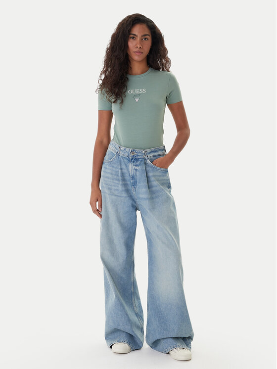 Guess Jeans Guess Jeans Tricou 180328 Verde Classic Fit