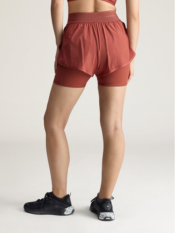 adidas by Stella McCartney adidas by Stella McCartney Szorty sportowe 152545 Brązowy Fitted Fit