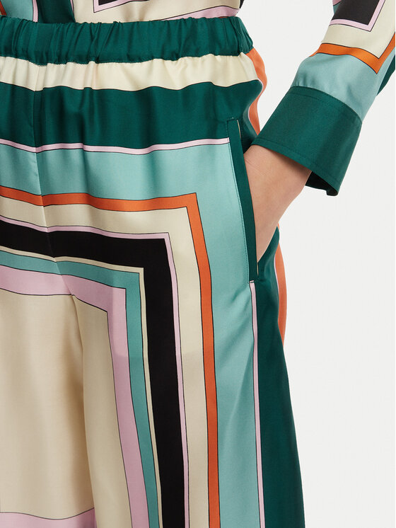 Weekend Max Mara Weekend Max Mara Pantaloni di tessuto Ottavo 2515131051 Multicolore Wide Leg