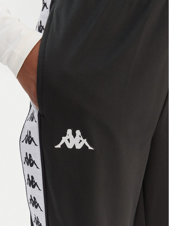 Kappa Kappa Pantaloni da tuta Banda Wrastoria 303R5K0 Nero Slim Fit
