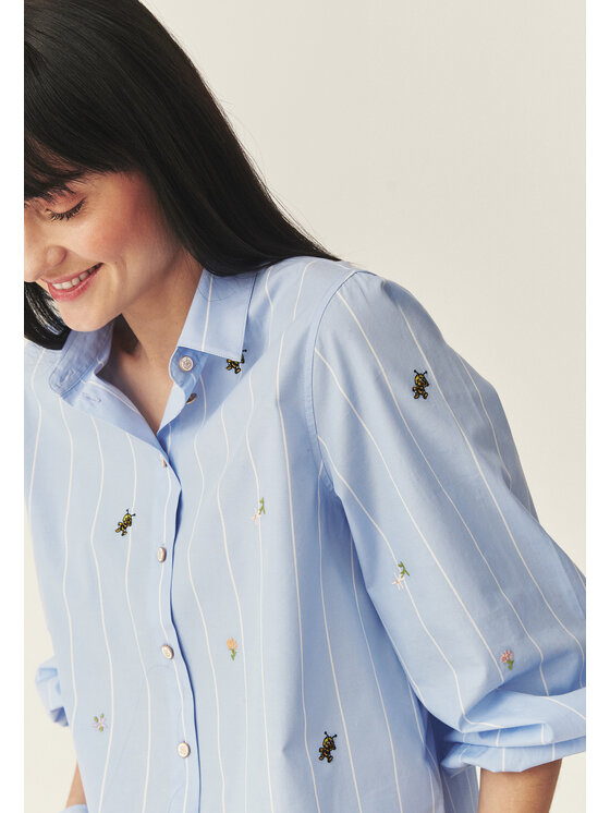 TATUUM Tatuum Košeľa BEELOSS 1 Modrá Loose Fit