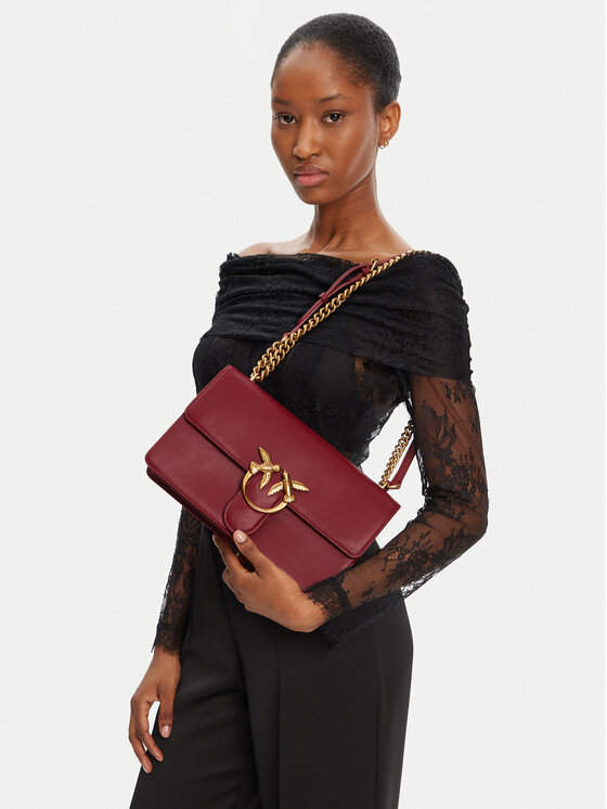 PINKO PINKO Τσάντα Love One Classic Dc PE 25 PCPL 100941 A0F1 Μπορντό