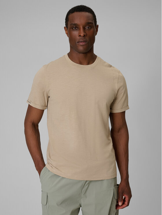 4F 4F T-Shirt TREKKING Beżowy Regular Fit