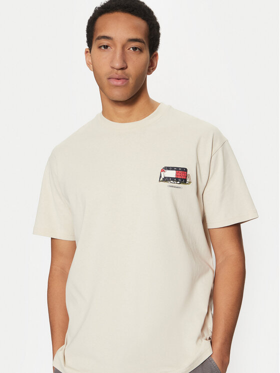 Tommy Jeans Tommy Jeans T-shirt Novelty DM0DM20351 Bež Relaxed Fit
