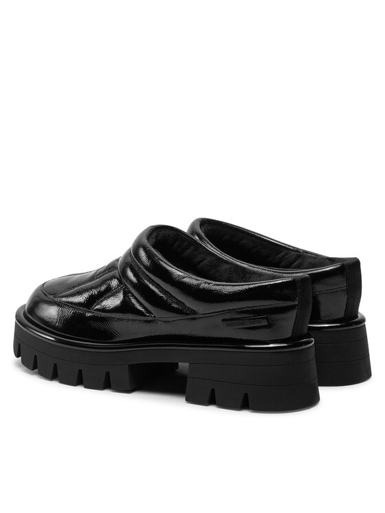 MICHAEL Michael Kors MICHAEL Michael Kors Şlapi Barton Crackled Patent 40F4BTFP1L Negru