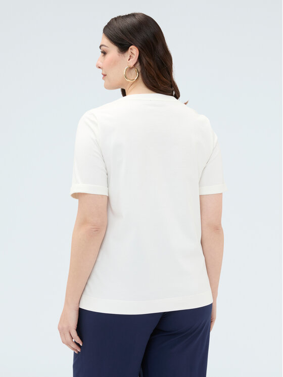 Fiorella Rubino Fiorella Rubino T-shirt G09UL009129N011 Bianco Regular Fit
