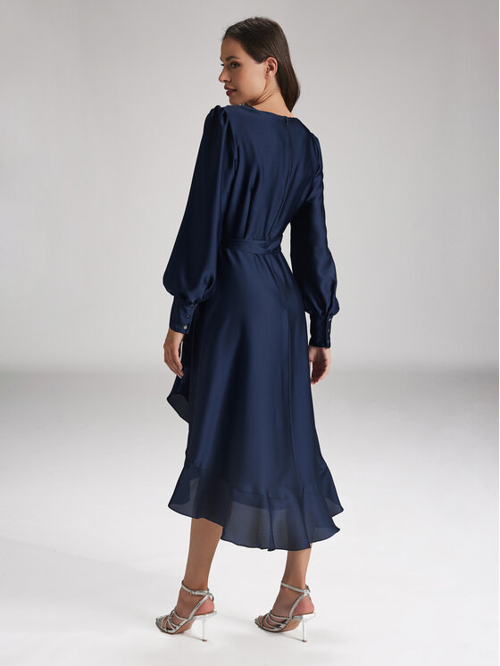 Swing Swing Sukienka koktajlowa 5AE29200 Granatowy Relaxed Fit