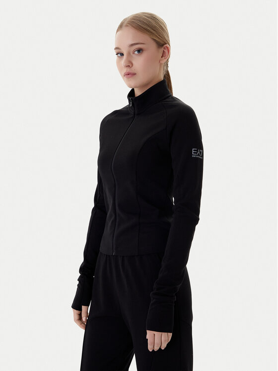 EA7 Emporio Armani Bluză 7W001150 AF12501 UC001 Negru Slim Fit