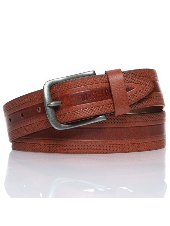 Mustang Mustang Cintura da uomo BELT Marrone