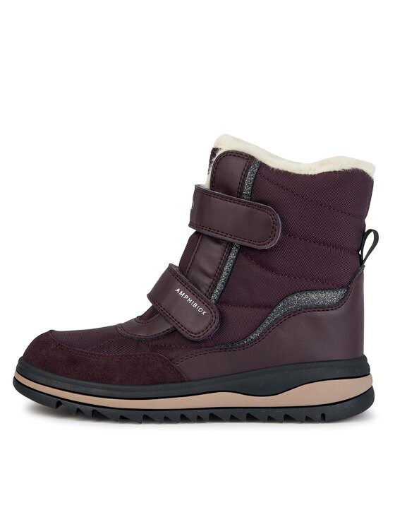 Geox Geox Snehule J Adelhide Girl B Ab J36EWB 054FU C7357 M Bordová