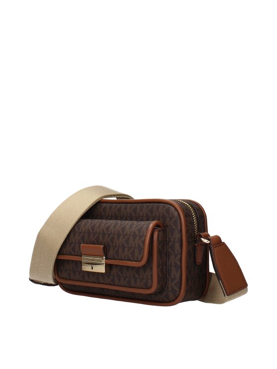 Michael Kors Michael Kors Torebka Brown Fabric Crossbody Brązowy