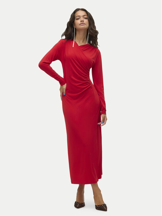 Vero Moda Vero Moda Koktel haljina Rasmine 10317033 Crvena Slim Fit