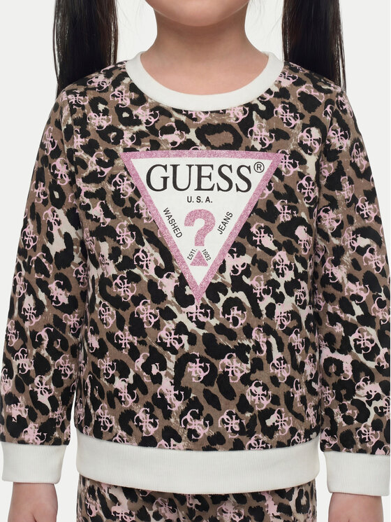 Guess Guess Суитшърт K6YQ04 K3845 Черен Regular Fit