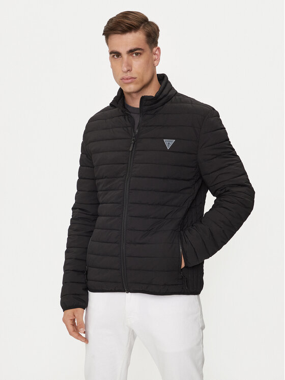 Guess Guess Пухено яке Lauper Z4YL00 WGAA0 Черен Regular Fit