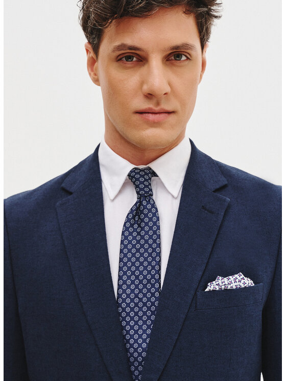 Pako Lorente Pako Lorente Marynarka P25SF-3G-021 Granatowy Slim Fit