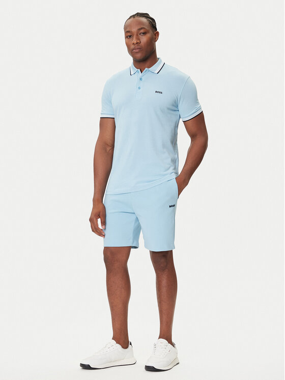 BOSS BOSS Polo Paddy 50469055 Błękitny Regular Fit