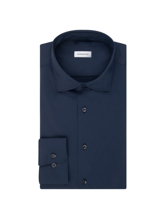 Seidensticker Seidensticker Košulja 01.650400 Tamnoplava Slim Fit