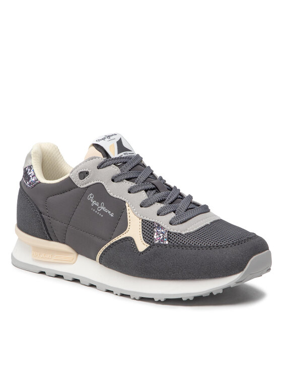 Pepe Jeans Damen Sneaker 'Brit Mixt W' – Retro-Laufschuh Mit EVA-Sohle Und Gummi-Außensohle